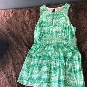 ModCloth green spring swing dress